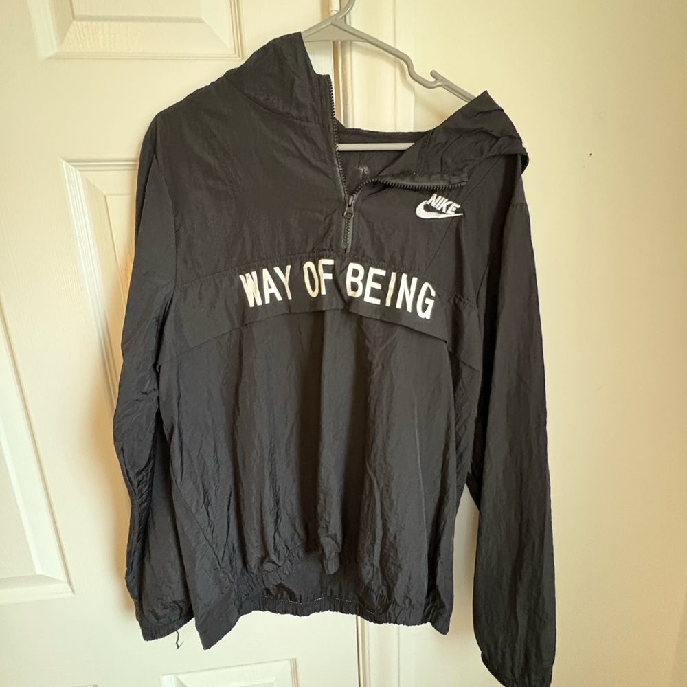 Nike Black Hooded Windbreaker